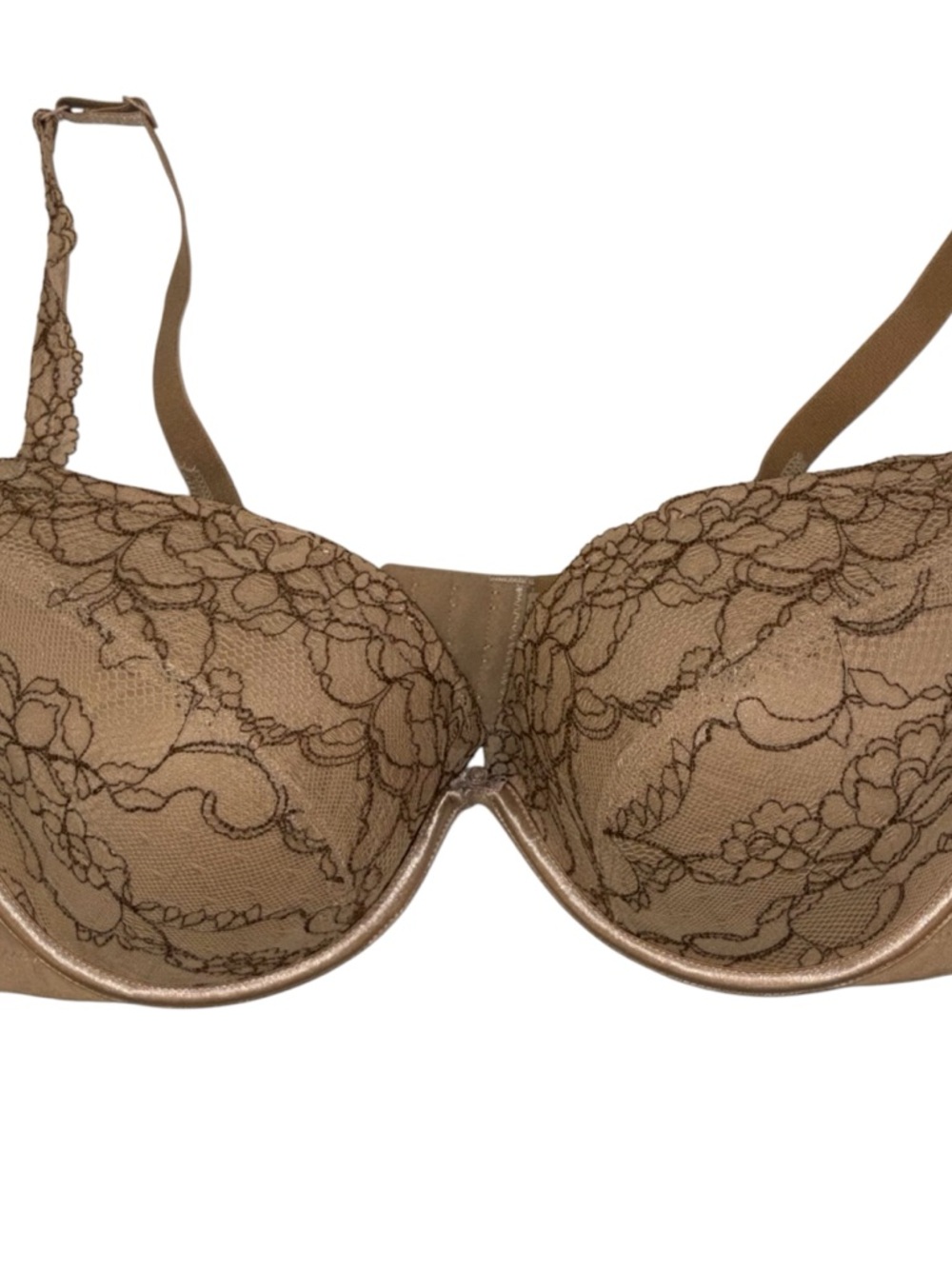 Cacique Lace Underwire Bra in Tan